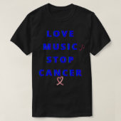 Love Music Stop Cancer Essential Classic TShirt (Design voorkant)
