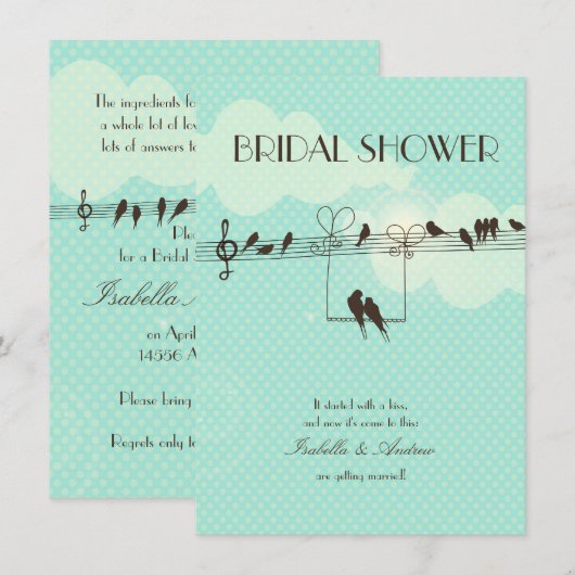 Love Music vrijgezellenfeest Kaart (Voorkant / Achterkant)