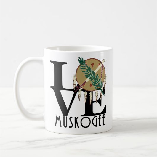 LOVE Muskogee OK 11oz Koffiemok (Links)