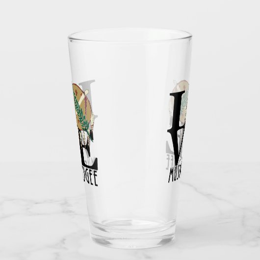 LOVE Muskogee Oklahoma Glas (Rechts)