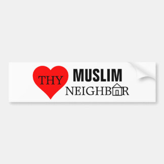 Love Muslim Buurhuis Bumpersticker