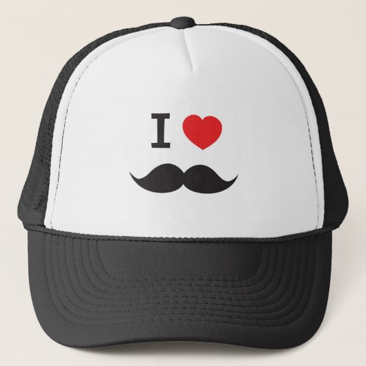 Love Mustache Trucker Pet (Voorkant)