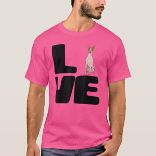 Love My American Hairless Terrier Dog T-shirt