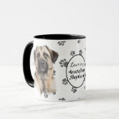 Love My Anatolian Shepherd Dog Pawprint Mok (Voorkant links)