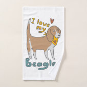 Love My Beagle Bad Handdoek (Handdoek)