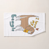 Love My Beagle Bad Handdoek (Handdoek)