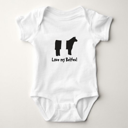 Love My Belties Baby outfit Romper (Voorkant)