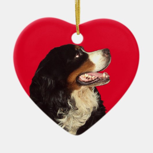 Love My Bernese Mountain Dog Keramisch Ornament (Voorkant)