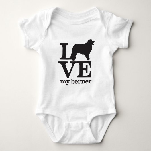Love My Bernese Mountain Dog Romper (Voorkant)