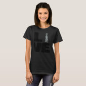 Love My Blue Merle Dane Dog T-shirt (Voorkant volledig)