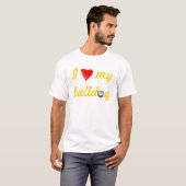 Love My Bulldog Nightie T-shirt (Voorkant volledig)