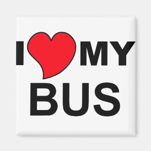 Love My Bus Magnet