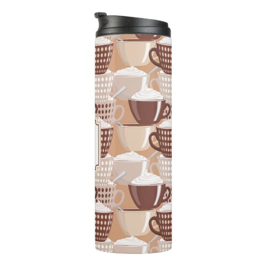 Love My Cappuccino Monogram Thermosbeker (Geroteerd rechts)