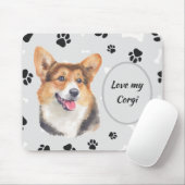Love My Cardigan Welsh Corgi Dog Pawprint Muismat (Met muis)