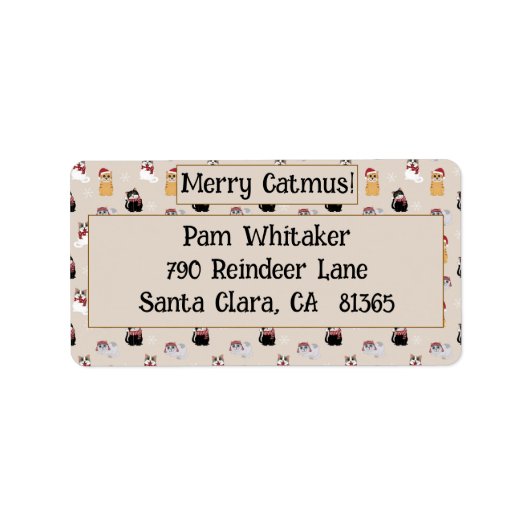 Love my cats etiket (Voorkant)