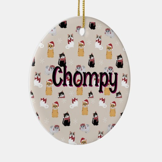 Love my cats keramisch ornament (Rechts)