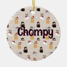 Love my cats keramisch ornament