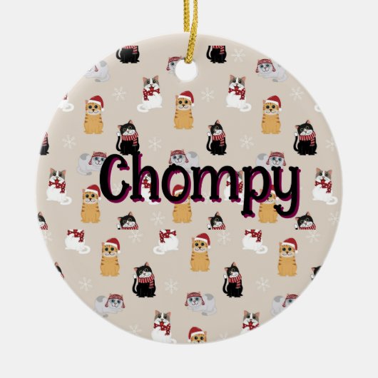 Love my cats keramisch ornament (Voorkant)