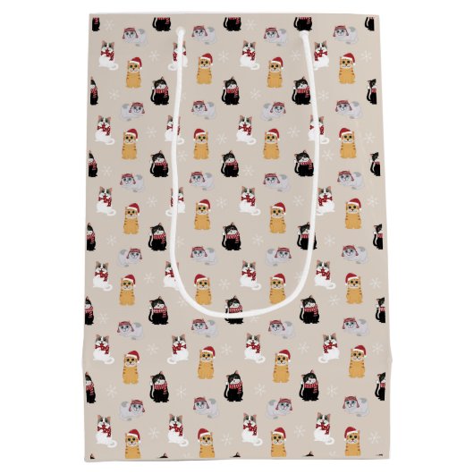 Love my cats medium cadeauzakje (Achterkant)