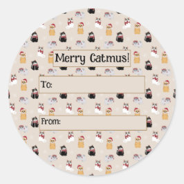 Love my cats ronde sticker