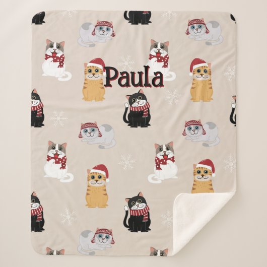 Love my cats sherpa deken (Voorkant)