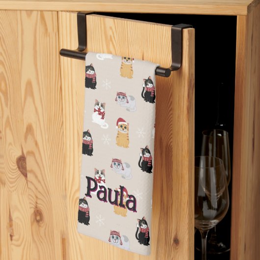 Love my cats theedoek (Derde Gevouwen)