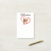 Love My Chihuahua Post-it Notes (Op bureau)