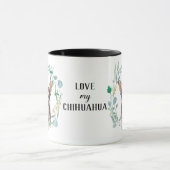 Love My Chihuahua Wreath Coffee Mok (Midden)