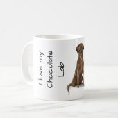Love My Chocolate Lab Koffiemok (Voorkant links)