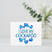 Love My Cockapoo Briefkaart (Staand voorkant)