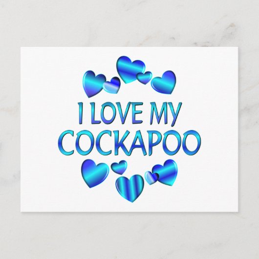 Love My Cockapoo Briefkaart (Voorkant)