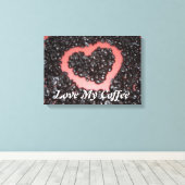 Love My Coffee Canvas Afdruk (Insitu (Houten vloer))