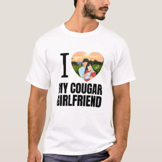 Love My Cougar Funny Older Girlfriend Dating Quote T-shirt