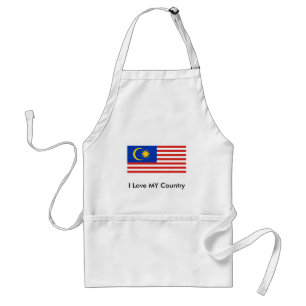 Love MY Country Australia Vlag van Gibney Het MUSE Standaard Schort