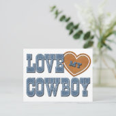 Love My Cowboy Briefkaart (Staand voorkant)