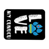 LOVE MY CUNUCU (witte letters) - Magneet (Horizontaal)