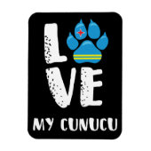 LOVE MY CUNUCU (witte letters) - Magneet (Verticaal)