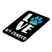 LOVE MY CUNUCU (witte letters) - Magneet (Linkerzijde)