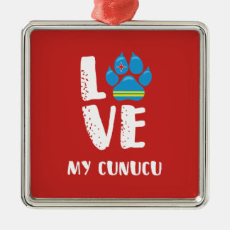 LOVE MY CUNUCU (Witte letters) - Ornament
