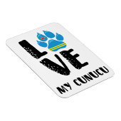 LOVE MY CUNUCU (Zwarte letters) - Magneet (Rechterzijde)