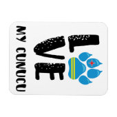 LOVE MY CUNUCU (Zwarte letters) - Magneet (Horizontaal)