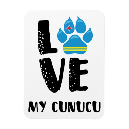 LOVE MY CUNUCU (Zwarte letters) - Magneet (Verticaal)