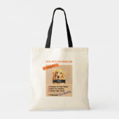 Love My Cute Golden Retriever Bad Habits Tote Bag (Achterkant)