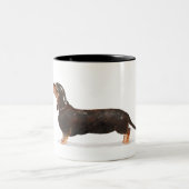 Love My Dachshund Mug Tweekleurige Koffiemok (Center)