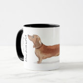Love My Dachshund (tand) Mok (Voorkant links)