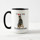 Love My Doberman Mok (Links)