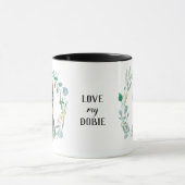 Love My Dobie Wreath Coffee Mok (Midden)
