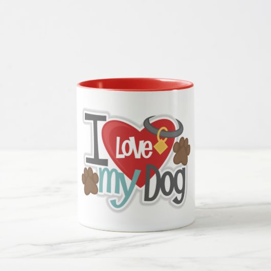 Love My Dog 11 oz Combo Mok (Midden)