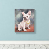 Love my dog canvas afdruk (Insitu (Houten vloer))