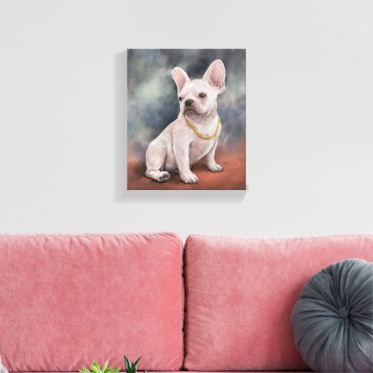 Love my dog canvas afdruk (Insitu (Woonkamer))